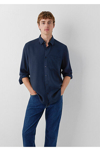 Mavi (Tencel™) Lyocell Lacivert Gömlek Regular Fit / Normal Kesim 0212075-70489