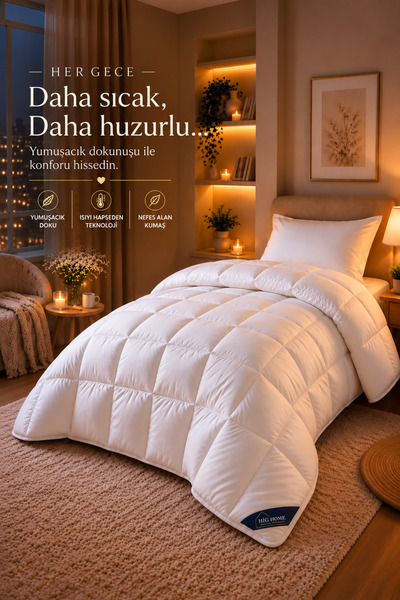 HİG HOME Cuvertură de lux LuxeSleep din microfibră pentru o persoană – senzaț...