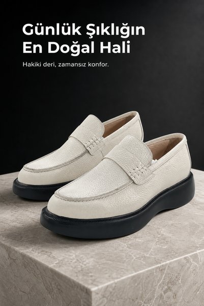 PATRICK CASSA Men's Genuine Leather Casual Loafer Shoes
