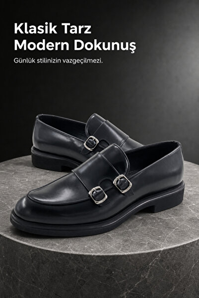 PATRICK CASSA Erkek Hakiki Deri Günlük Loafer Ayakkabı