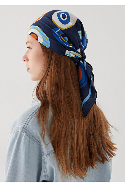 Mavi Nazar Boncuğu Printed Navy Blue Bandana 1914271-16433