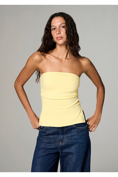 Mavi Yellow Strapless T-Shirt Fitted / Bodycon Cut 1614386-91390