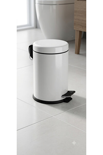 ACAR Banyo Platin White Cöp Kovası ( 5 Litre )