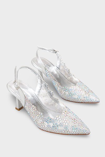 Capone Outfitters Mirella Pointed Toe Full Stone Women's Wedding Shoes
