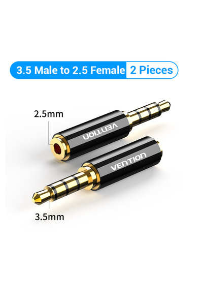 Choice 3.5 to 2.5 2pcs Vention Jack 3.5mm to 2.5mm Male to Female Plug Audio ...