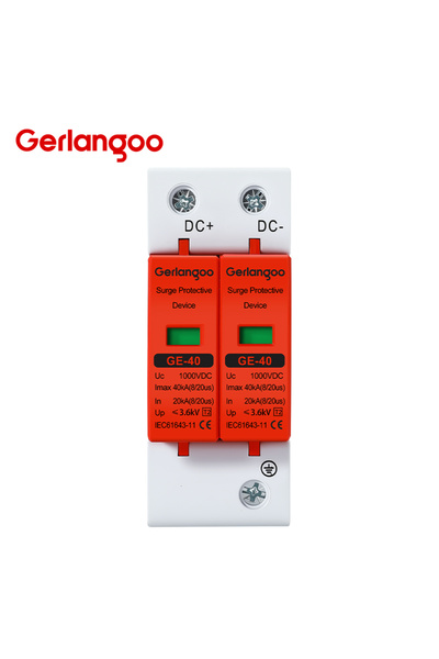 Choice3 600V 2P DC SPD 20KA 40KA Surge Protective Device 500V 600V 800V 1000V...