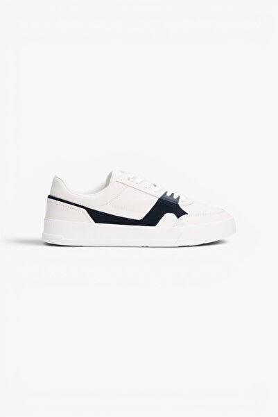Tommy Hilfiger TH COURT CRAFT LTH Erkek Beyaz Spor Ayakkabı - FM0FM05551