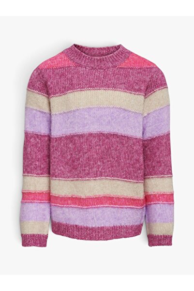 ONLY KOGELAINE L/S O-NECK KNT Kız Çocuk Kırmızı Kazak - 15302317