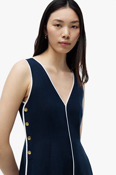 Tommy Hilfiger CONTRAST BINDING NS STRAP DRESS Kadın Mavi Elbise - WW0WW49907
