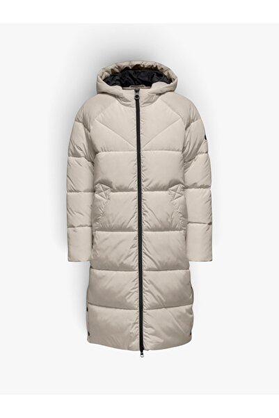ONLY Onlamanda Long Puffer Coat Cc Otw Damski Szary Płaszcz - 15233425