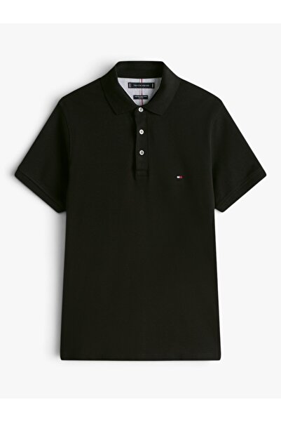 Tommy Hilfiger Core 1985 Slim Polo Men's Black T-Shirt - Mw0Mw17771