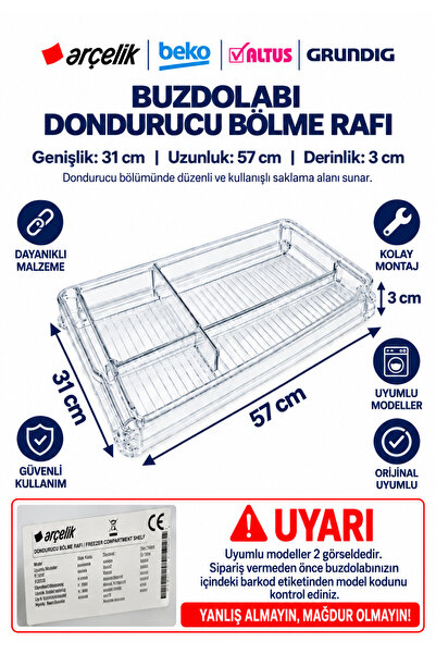 Arçelik Beko Orijinal B/9490/NM , B/9460/NM , B/9459/NM Buzdolabı Dondurucu B...