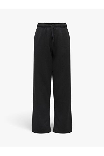 ONLY ONLBEST LIFE STRAIGHT PANT SWT NOOS Kadın Black Eşofman Altı - 15338734