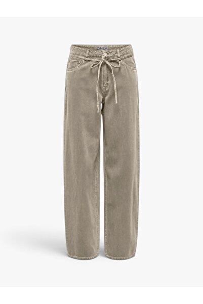 ONLY Kadın ONLGIANNA-SILLA MW ST BELT PANT PNT NOOS O15372521-5013301