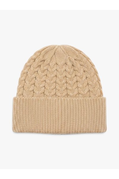 ONLY ONLYASMIN KNIT BEANIE CC Pălărie maro pentru femei - 15351281