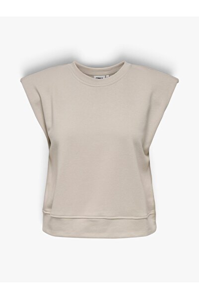 ONLY ONLUMA S/L O-NECK UB SWT Kadın Gri Sweatshirt - 15351053