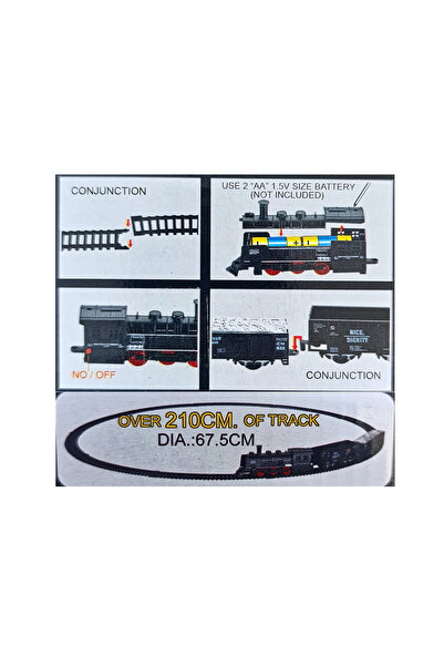 Brother Toys Pilli Işıklı Rayların Kralı Oyuncak Tren Seti Ekspres 13 Parça