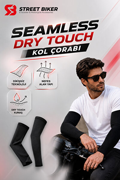 STREET BIKER Spor Kolluk Dry Touch Motosiklet & Bisiklet Kol Çorabı - Dört Me...