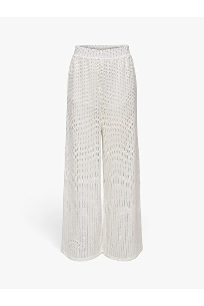 ONLY ONLFREYA STRAIGHT PANT JRS Kadın Beyaz Pantolon - 15349329