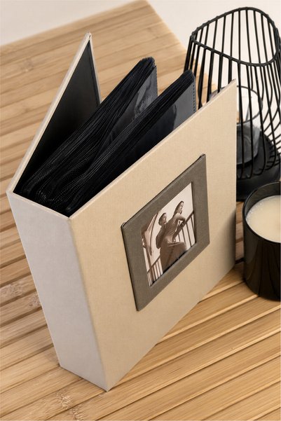 Aledo 15x21cm 100 Pieces Koton Patterned Photo Album 16wpp68100 Cream