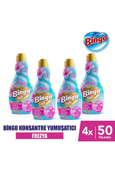 Bingo Soft Konsantre Yumuşatıcı Nem Kokusu Karşıtı 1200MLX4