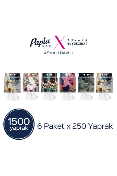 Papia Home Asmalı Havlu 1500 Yaprak