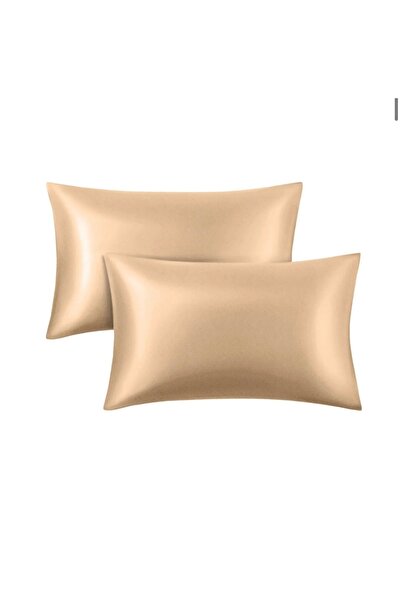 DUSK Ipek Saten 2 Adet 50x70 Yastık Kılıfı Kıvırcık Saçlılar