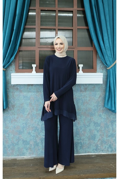 NİSUM MODA Flared Double Suit with Trousers