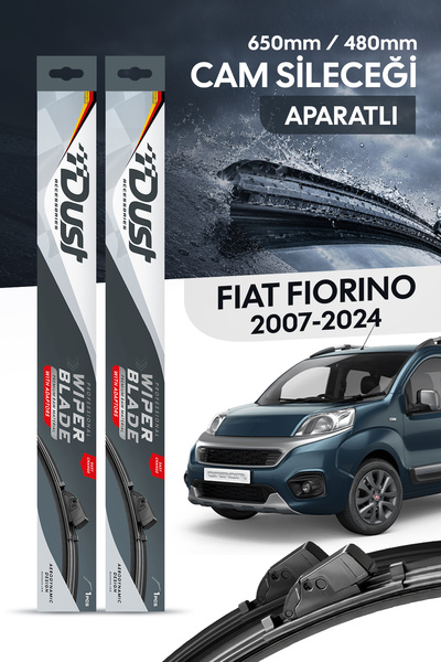 DUST Fiat Fiorino 2007-2024 Uyumlu Silecek Takımı 650MM/480MM S9