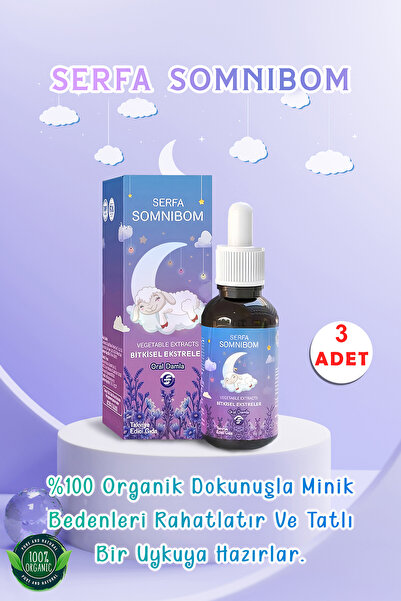SERFA SOMNIBOM SOMNİBOM BİTKİSEL , UYKU DAMLASI 50 ML - 3 ADET