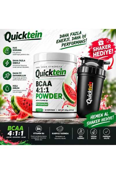 Quicktein - BCAA 4:1:1 Karpuz - 60 Servis
