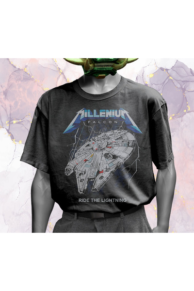 Güvenin Düşü Star Wars - Millennium Falcon - Oversize Tişört