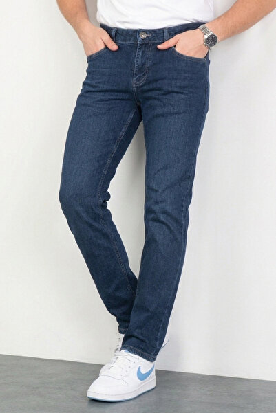 HLT JEANS Keven Dark Blue Grinded Slim Fit Lycra Flexible Jeans