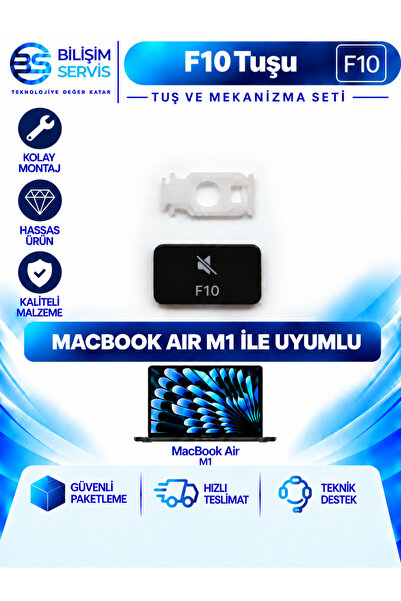 Macbook Pro & Air M1-M2-M3 Uyumlu Yedek F Tuşları ve ESC