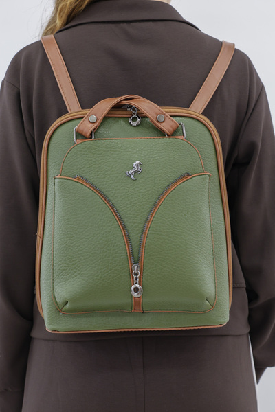ÖZGÜRÜM Khaki Women's Handbag 337Ca1206