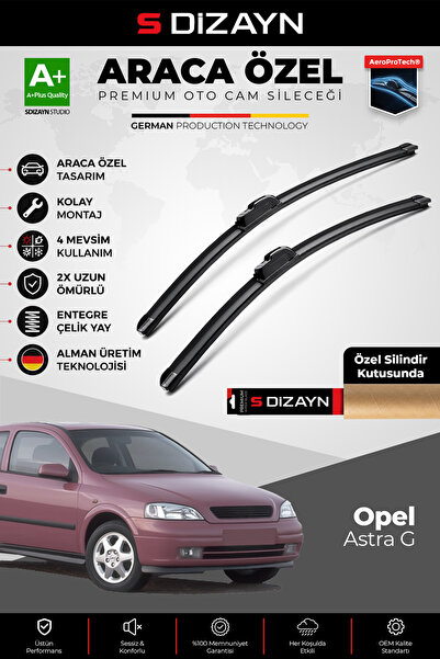 S Dizayn S-Dizayn Opel Astra G Ön Cam Silecek Seti 1998-2004 Premium Araca Öz...