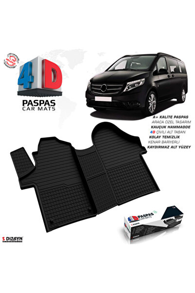 S Dizayn S-Dizayn Mercedes Vito W447 4D Havuzlu Paspas 2014 ve Üzeri 4DS-96221