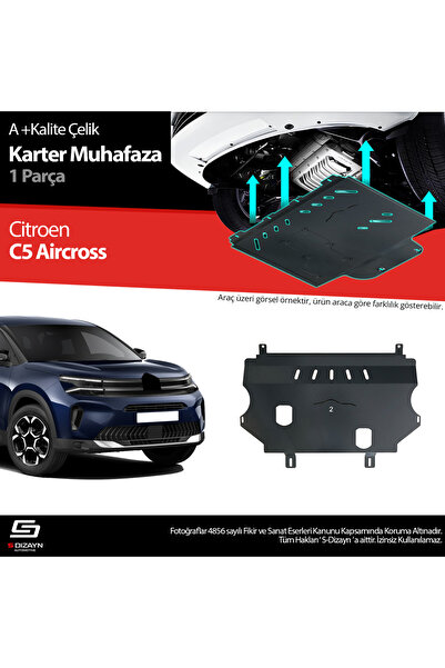 S Dizayn S-Dizayn Citroen C5 Aircross Çelik Karter Muhafaza Koruma 2017 Üzeri...