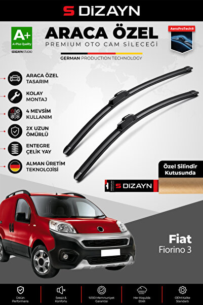 S Dizayn S-Dizayn Fiat Fiorino Ön Cam Silecek Seti 2008 Üzeri Premium Araca Ö...