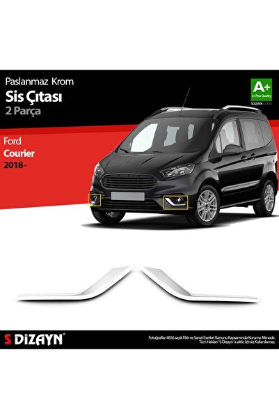 S Dizayn S-Dizayn Ford Courier Krom Sis Farı Çerçevesi 2 Prç. 2018-2023 5920211