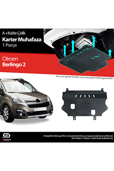 S Dizayn S-Dizayn Citroen Berlingo Çelik Karter Muhafaza Koruma 2008-2018 A+ ...