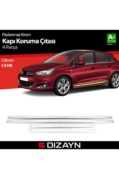 S Dizayn S-Dizayn Citroen C4 HB Kapı Koruma Çıtası Krom 2010-2020 5504400