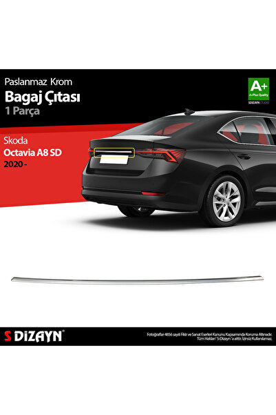 S Dizayn S-Dizayn Skoda Octavia A8 Krom Bagaj Çıtası 2020 Üzeri 7216050