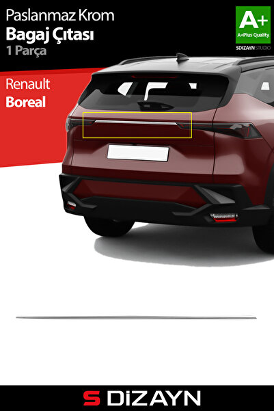 S Dizayn S-Dizayn Renault Boreal Mat Krom Bagaj Çıtası 2025 Üzeri A+ Kalite 7...