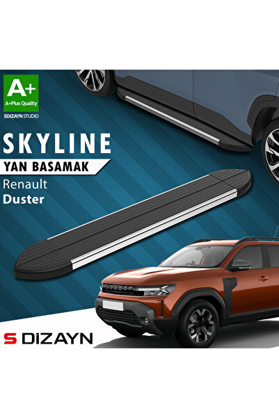 S Dizayn Renault Duster 3 Skyline Krom Yan Basamak 183 Cm 2024 Üzeri A+ Kalit...