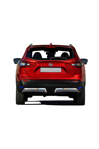 S Dizayn S-Dizayn Nissan Qashqai Krom Arka Difüzör 2 Prç. 2017-2021 6614910
