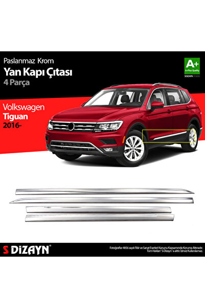 S Dizayn S-Dizayn VW Tiguan Krom Yan Kapı Çıtası 4 Prç. 2016-2020 7647140