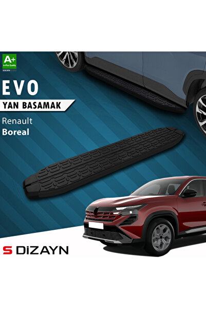 S Dizayn S-Dizayn Renault Boreal Evo Siyah Yan Basamak 183 Cm 2025 Üzeri A+ K...