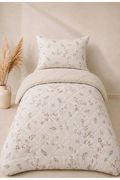 İlay home concept Single 4-Piece Wellsoft Fleece Fluffy Sleeping Set / Flower Tk