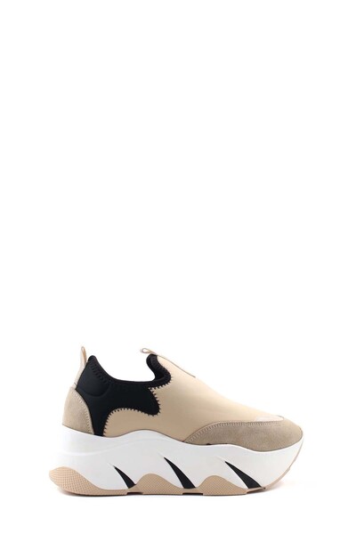 FAST STEP Genuine Leather Beige Women's Casual Shoes 167Zaa1-2